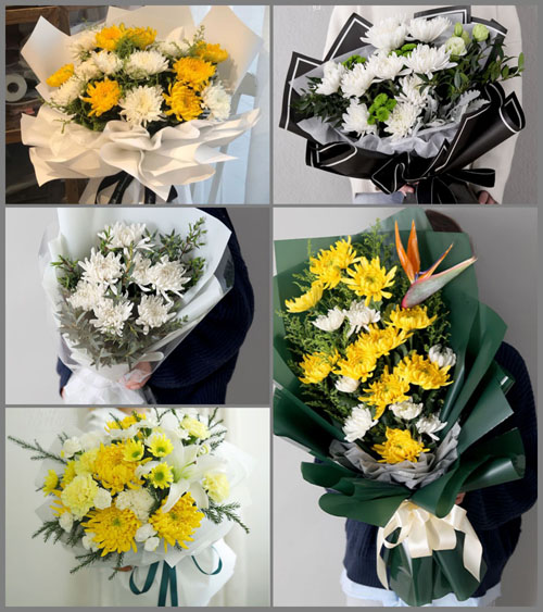 贵州黔南州瓮安县银盏镇白事花束代送